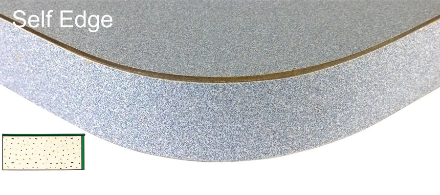 Laminated Plastic Self Edge Table Top Detail