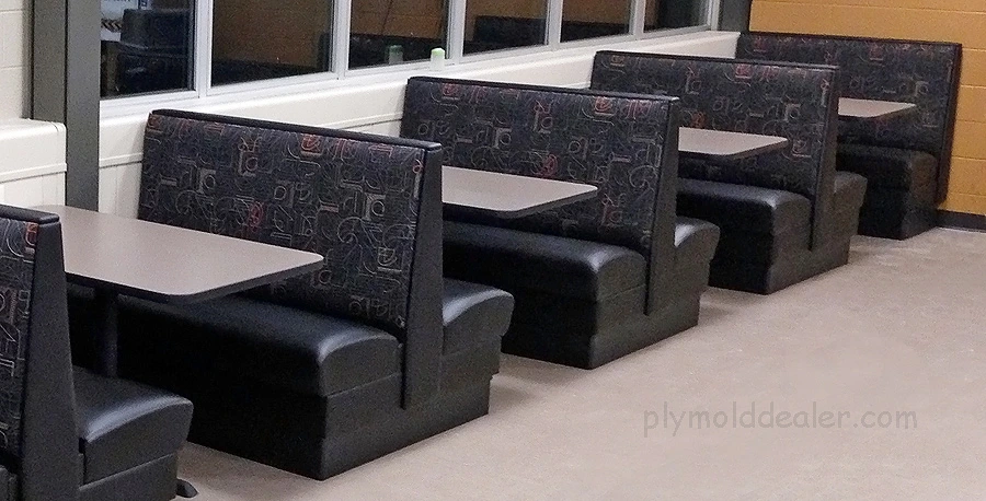 Upholstered Booths Installation