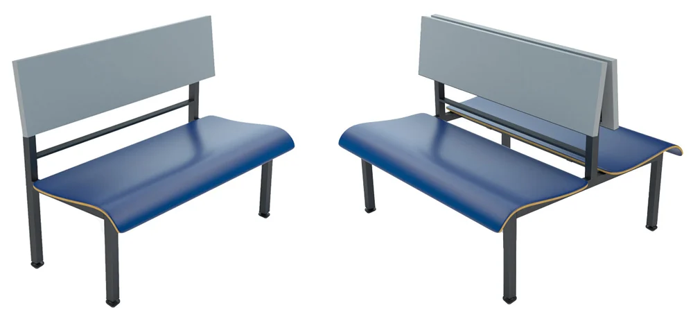 Laminated Plastic Booth Seating