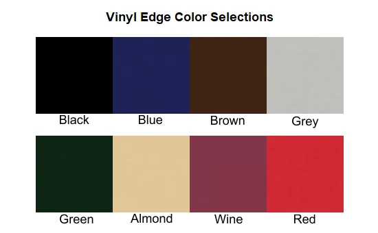 Vinyl Edge Color Selections
