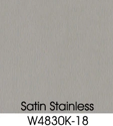 Satin Stainless Plastic Laminate Selection